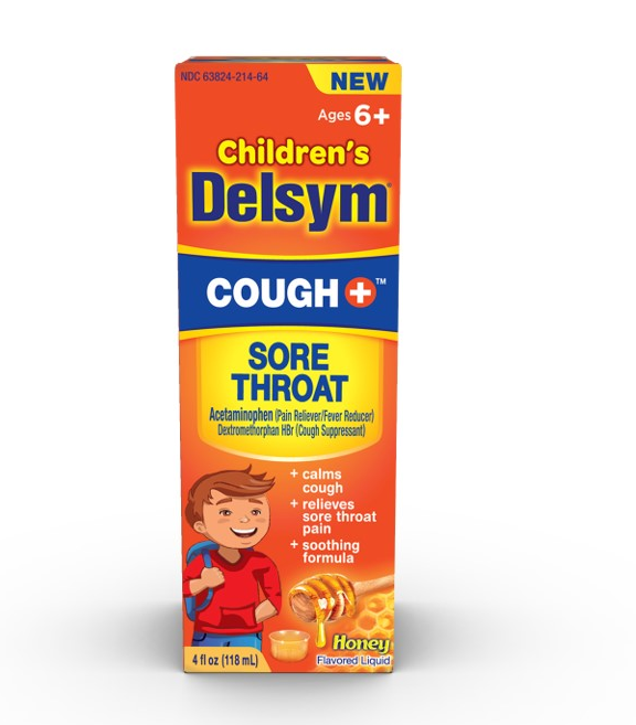 DELSYM® Children`s Liquid - Cough Plus Sore Throat Honey